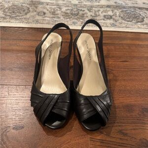Andrew Geller Black Women's Slingback Shoes